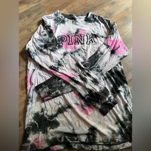 Small Pink Tie dye long sleeve shirt!